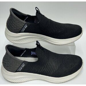 Skechers Ultra Flex 3.0 Shoes Womens Sz 7 Black Slip Ins Comfort Walking Sneaker